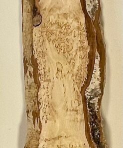 Alternative view of Lång bräda i masurbjörk, okantad, hyvlad, kärnfri 1200x150x40 mm