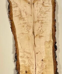 Alternative view of Lång bräda i masurbjörk, okantad, hyvlad 1120x180x45 mm