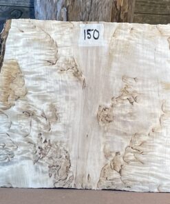 Kort, tjock masurbjörksbräda, okantad, hyvlad, 270x300x95 mm
