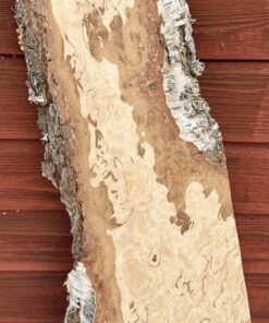 Alternative view of Bräda masurbjörk, okantad, hyvlad, 620x200/130x40 mm