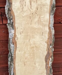 Alternative view of Bräda masurbjörk, okantad, ohyvlad 830x240x60 mm