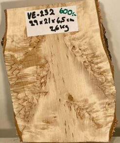 Bräda masurbjörk, okantad, hyvlad 290x210x65 mm