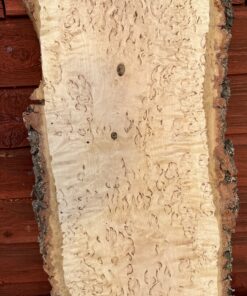 Alternative view of Bräda masurbjörk, okantad, hyvlad, 640x240x40 mm